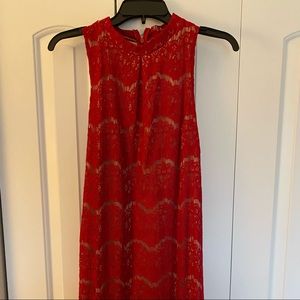 Red Holiday Lace Dress